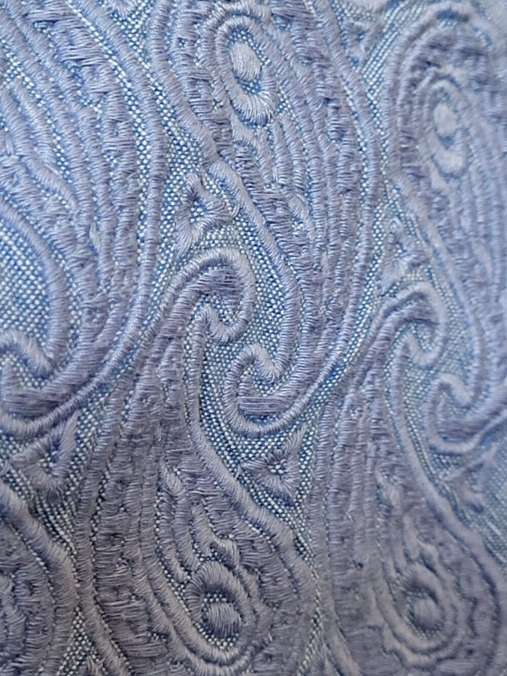 Hatley Womens XL Sleeveless Blue Paisley Embroidered Cotton Dress - Picture 6 of 6